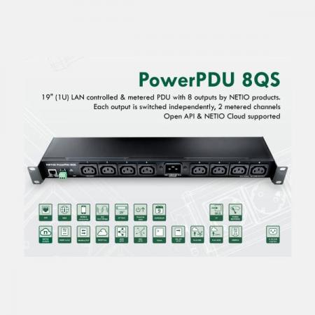 디바이스마트,컴퓨터/모바일/가전 > 가구/사무용품/공구 > 멀티탭/전기용품 > 멀티탭,모리아하이테크,NETIO PowerPDU 8QS (8구 C13) 전력측정·원격제어, 랙형 스마트PDU 정품,산업용 멀티 콘센트 8구 / 전기 매개변수 측정가능 / 모바일 웹을 통한 원격제어 / 특정시간에 켜고 끄는 스케줄러 기능