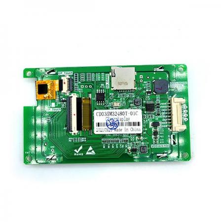 디바이스마트,LED/LCD > LCD COLOR > UART LCD/HMI LCD,클리어디스플레이,3.5인치 CD035M32480T-01C UART LCD MODULE,3.5인치 / 해상도 : 320 x 480 / 터치 방식 : Capacitive touch / MCU : 400MHz SOC Processor / Memory : 128Mbit(16MB)