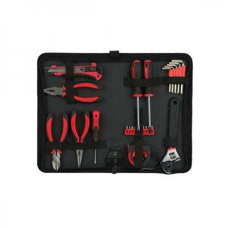 디바이스마트,수공구/전자공구/전동공구 > 전자공구 > 공구가방/공구세트 > 공구가방,RUFIJI,루피지 HD-L25 미니 공구가방,규격(mm):330 X 170 X 45, 색상:검정, 원산지:대한민국