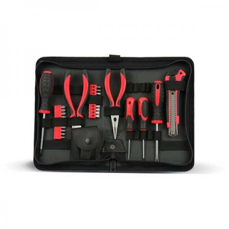 디바이스마트,수공구/전자공구/전동공구 > 전자공구 > 공구가방/공구세트 > 공구가방,RUFIJI,루피지 HD-L50 미니 공구가방,규격(mm):270 X 170 X 60, 색상:검정, 원산지:대한민국