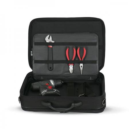 디바이스마트,수공구/전자공구/전동공구 > 전자공구 > 공구가방/공구세트 > 공구가방,RUFIJI,루피지 HD-0020(천)(대) 공구가방 / 휴대용 공구가방,규격(mm):430 X 310 X 100, 색상:검정, 원산지:대한민국