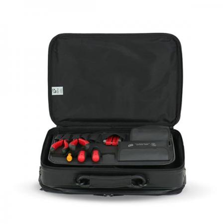 디바이스마트,수공구/전자공구/전동공구 > 전자공구 > 공구가방/공구세트 > 공구가방,RUFIJI,루피지 HD-0023 (레자)(중) 공구가방/휴대용 공구가방,규격(mm):405 X 280 X 105, 색상:검정, 원산지:대한민국