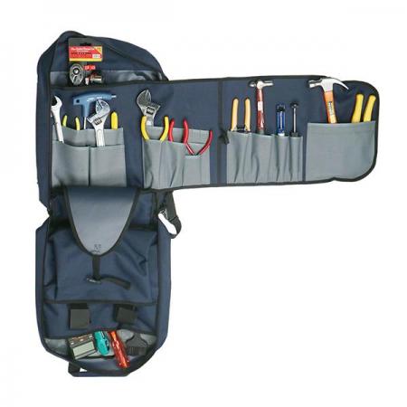 디바이스마트,수공구/전자공구/전동공구 > 전자공구 > 공구가방/공구세트 > 공구가방,RUFIJI,루피지 HD-BT30 공구백팩 공구가방,규격(mm):370 X 140 X 440, 색상:네이비, 원산지:대한민국