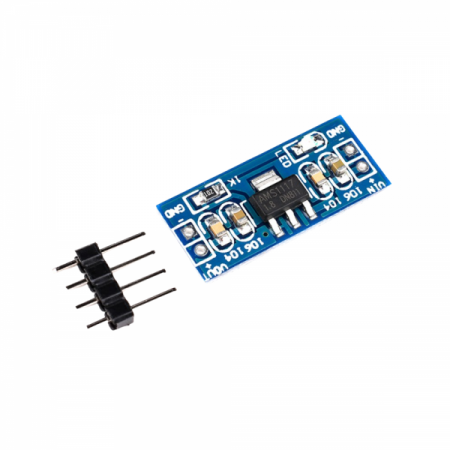 디바이스마트,전원/파워/배터리 > DC-DC 컨버터 모듈 > 강하형 모듈(외장),samgu electro,1.5V 고정 출력 강하형 DC-DC 컨버터 AMS1117 [SZH-LOD002],전압 강하형 DC-DC 컨버터 모듈 /  3V ~ 12V의 전압을 1.5V로 변환 / 최대전류 :800mA / 칩 : AMS1117 / 크기 : 2.5cm * 1.1cm