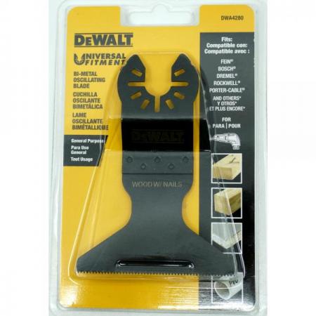 디바이스마트,수공구/전자공구/전동공구 > 전동/엔진공구 > 절단공구 > 만능커터날,디월트,멀티커터날 못 박힌 목재용 DWA4280,멀티커터날 / 플런지컷, 못 박힌 목재용, BiM, 65x43 mm
