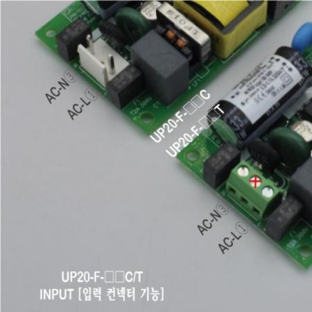 디바이스마트,전원/파워/배터리 > SMPS > Open PCB 타입 > 1채널 (Single),파워캅(Powercop),UP20-F-24T (20W 24V 터미널블록타입),AC-DC 20W SMPS / 출력전압 : 24V / 출력전류 : 0.75A / 입력전압 : AC 90~264V / 변환효율 : 84% / 파워캅 / Open PCB 타입 1채널