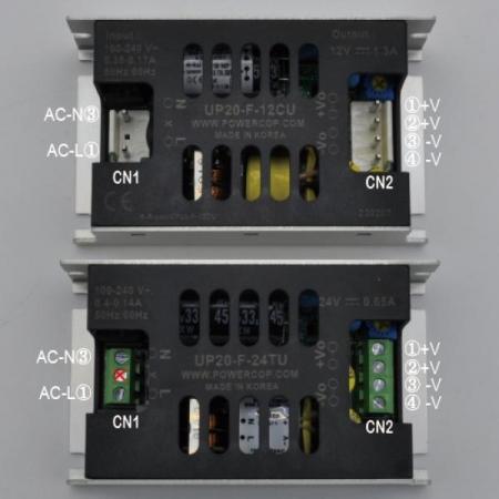 디바이스마트,전원/파워/배터리 > SMPS > Enclosure 타입 > 1채널 (Single),파워캅(Powercop),UP20-F-12TU (20W 12V 터미널블록 타입),AC-DC 20W SMPS / 출력전압 : 12V / 출력전류 : 1.3A / 입력전압 : AC 90~264V / 변환효율 : 83% / 파워캅 / Enclosure 타입 1채널