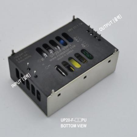 디바이스마트,전원/파워/배터리 > SMPS > Enclosure 타입 > 1채널 (Single),파워캅(Powercop),UP20-F-15PU (20W 15V 핀타입),AC-DC 20W SMPS / 출력전압 : 15V / 출력전류 : 1.1A / 입력전압 : AC 90~264V / 변환효율 : 83% / 파워캅 / Enclosure 타입 1채널