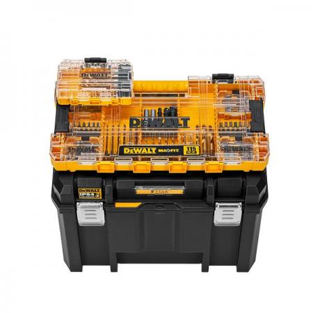 디바이스마트,수공구/전자공구/전동공구 > 전동/엔진공구 > 드릴공구 > 드라이버비트,디월트,터프케이스 L 사이즈 드릴 & 드라이버 비트 115pcs DWACS115,임팩용 드릴,드라이버 비트 세트 총 115종 / 콘크리트 드릴 비트 6종 / 철공용 드릴 비트 10종 / 드라이버 비트 94종 / 비트 홀더 2종 / 소켓 아답타 3종