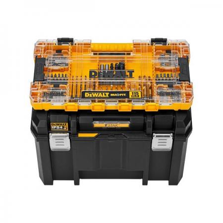 디바이스마트,수공구/전자공구/전동공구 > 전동/엔진공구 > 드릴공구 > 드라이버비트,디월트,터프케이스 L 사이즈 드릴 & 드라이버 비트 115pcs DWACS115,임팩용 드릴,드라이버 비트 세트 총 115종 / 콘크리트 드릴 비트 6종 / 철공용 드릴 비트 10종 / 드라이버 비트 94종 / 비트 홀더 2종 / 소켓 아답타 3종