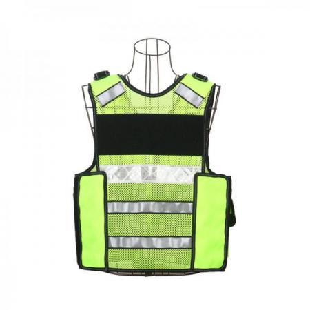 디바이스마트,화학/산업/안전 > 개인보호구 > 작업복,주식회사 델파,델파 다용도조끼 DP-1024,사이즈: 소,중,대,특대 / 무전기 포켓, 채증용 포켓,특수 나일론사, 형광 망사원단