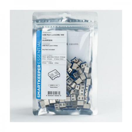 디바이스마트,컴퓨터/모바일/가전 > 노트북ㆍ태블릿 > 도난방지/포트/외장케이스 > 도난방지장치,스마트키퍼,USB포트락 [UL03P2],데이터 유출이나 외부침입(랜섬웨어 등)을 방지하기 위해 입출력 포트 및 대상장비를 물리적으로 통제하는 보안용 USB 포트락 / (포트락100개)-set