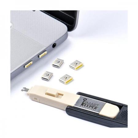 디바이스마트,컴퓨터/모바일/가전 > 노트북ㆍ태블릿 > 도난방지/포트/외장케이스 > 도난방지장치,스마트키퍼,USB-C 포트락 [CL04PK],사용하지 않는 USB-C 포트를 차단하여 비인가 된 포트 접속을 방지하는 포트락 / (락4+미니키1)-Set