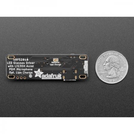 디바이스마트,MCU보드/전자키트 > 디스플레이 > 디머/컨트롤러/드라이버,Adafruit,Adafruit LED Glasses Driver - nRF52840 Sensor Board [ada-5217],RGB LED 매트릭스용 얇은 블루투스 지원 드라이버 보드 / ARM Cortex M4F / 1MB 플래시 및 256KB SRAM /