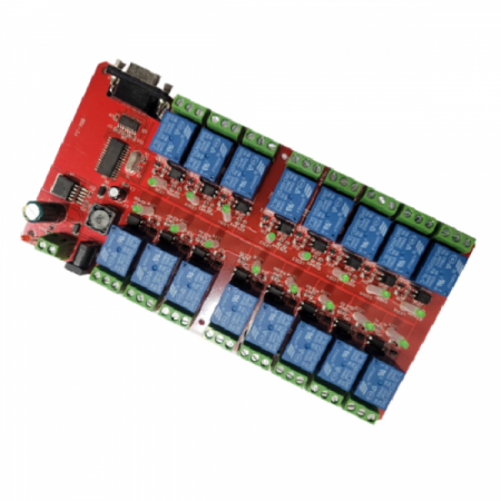 디바이스마트,MCU보드/전자키트 > 전원/신호/저장/응용 > 릴레이,(주)제이케이이엠씨,RS232 시리얼 릴레이 16채널 JK-SR-16,RS485 통신 / 8채널 릴레이 모듈 / 시리얼통신