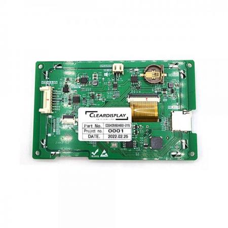 디바이스마트,LED/LCD > LCD COLOR > UART LCD/HMI LCD,클리어디스플레이,4.3인치 CD043M80480I-01N UART LCD MODULE,터치 방식 : 비터치 / MCU : 400MHz SOC Processor / 해상도 : 480*272 / 케이스 미포함