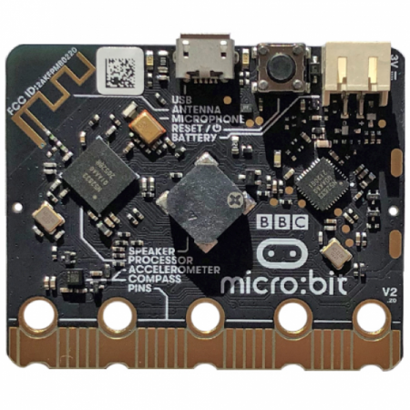 디바이스마트,오픈소스/코딩교육 > Micro:Bit > 마이크로비트 보드/묶음구성,디바이스마트,BBC 마이크로비트 V2 (V2.21),micro:bit / nRF52833 / 512KB Flash, 128KB RAM / BLE 5.0 / 스피커, MEMS 마이크, LED 인디케이터, 터치센서(로고) 내장 / 5cm(w) x 4cm(h) / 색상랜덤 / 기존 마이크로비트 v2 상품과 동일합니다(반도체 수급 문제로 칩셋 일부 변경)
