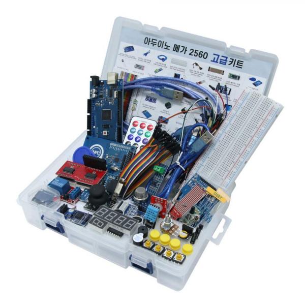 디바이스마트,오픈소스/코딩교육 > 아두이노 > 아두이노 교육용키트,LK EMBEDDED,아두이노 메가 2560 고급 키트,다양한 확장모듈을 연동 가능한 아두이노 고급 키트