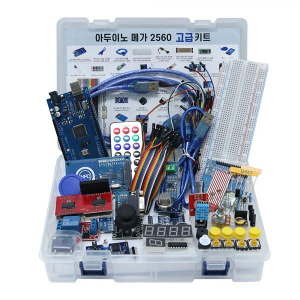 디바이스마트,오픈소스/코딩교육 > 아두이노 > 아두이노 교육용키트,LK EMBEDDED,아두이노 메가 2560 고급 키트,다양한 확장모듈을 연동 가능한 아두이노 고급 키트