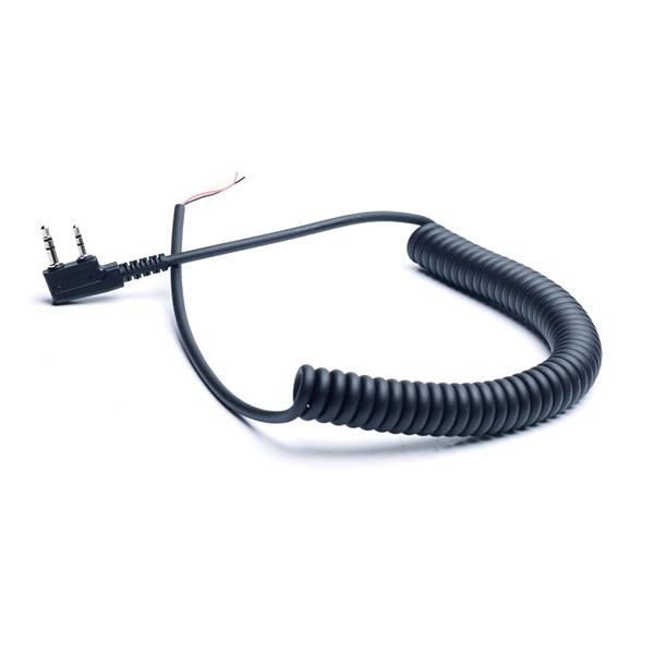 무전기용 스피커 마이크 케이블 2핀 4선식 (KENWOOD, BAOFENG, TYT, UV5R, Retevis 등) (PN-CABLE-TRX-K4)