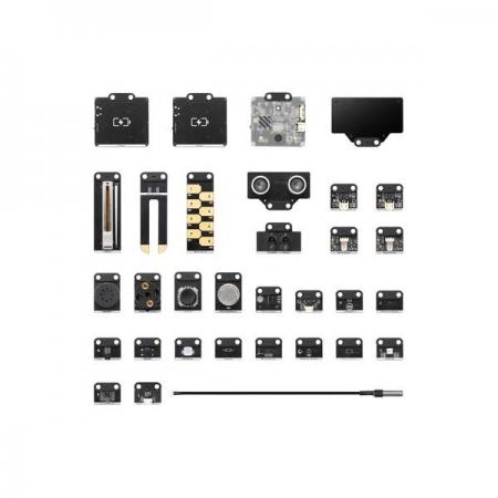 디바이스마트,오픈소스/코딩교육 > 코딩교육 키트/로봇 > 기타,MakeBlock,엠빌드 AIoT 에듀케이션 툴킷 애드온팩,할로코드/사이버파이/엠봇2를 위한 AI와 IoT용 확장키트 (스마트카메라+센서/출력 모듈 31개+악세서리 10개)