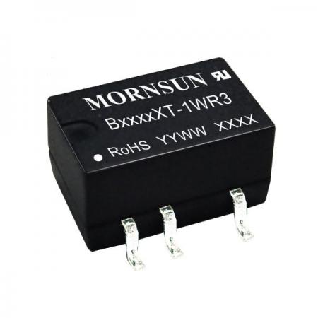 디바이스마트,전원/파워/배터리 > DC-DC 컨버터 모듈 > 강하형 모듈(실장) > 절연 스위칭 모듈,MORNSUN,DC/DC컨버터 B1209XT-1WR3,실장형 / 고정출력전압 / 1ch 출력 / 강하형 1W 절연 스위칭 컨버터 / 입력전압 : 12V~13.2V / 출력전압 : Vout(VDC): 9V / 변환효율 : 최대 85% / 절연전압 : V / 스위칭주파수 : 260kHz / 입력단자 : 스루홀 핀 / 출력단자 : 스루홀 핀 / 패키지 : 스루홀 핀 / 특징 : 밀폐형 모듈