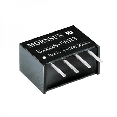 디바이스마트,전원/파워/배터리 > DC-DC 컨버터 모듈 > 승압·강하형 모듈(실장) > 절연 스위칭 모듈,MORNSUN,DC/DC컨버터 B1212S-1WR3,실장형 / 고정출력전압 / 1ch 출력 / 승압·강하형 1W 절연 스위칭 컨버터 / 입력전압 : 12V~13.2V / 출력전압 : Vout(VDC): 12V / 변환효율 : 최대 81% / 절연전압 : V / 스위칭주파수 : 260kHz / 입력단자 : 스루홀 핀 / 출력단자 : 스루홀 핀 / 패키지 : 스루홀 핀 / 특징 : 밀폐형 모듈