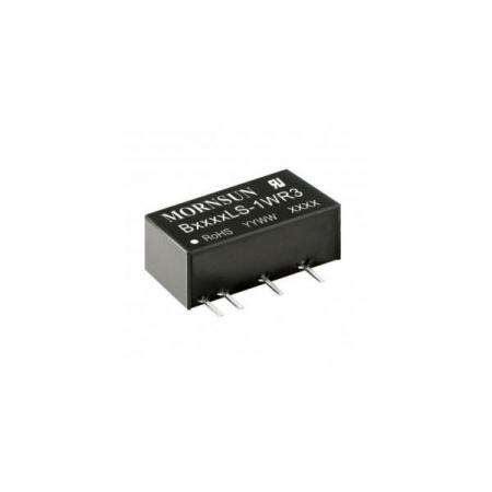 디바이스마트,전원/파워/배터리 > DC-DC 컨버터 모듈 > 강하형 모듈(실장) > 절연 스위칭 모듈,MORNSUN,DC/DC컨버터 B2403LS-1WR3,실장형 / 고정출력전압 / 1ch 출력 / 강하형 1W 절연 스위칭 컨버터 / 입력전압 : 24V~26.4V / 출력전압 : Vout(VDC): 3.3V / 변환효율 : 최대 0.81% / 절연전압 : V / 스위칭주파수 : 260kHz / 입력단자 : 스루홀 핀 / 출력단자 : 스루홀 핀 / 패키지 : 스루홀 핀 / 특징 : 밀폐형 모듈