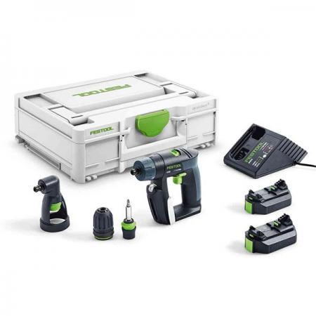 디바이스마트,수공구/전자공구/전동공구 > 전동/엔진공구 > 충전공구 > 충전드릴/햄머드릴,FESTOOL,페스툴 576100 CXS 2.6-Set KR 충전 드릴,2x BP-XS 배터리 / 앵글 척 XS / MXC 충전기 / CENTROTEC 비트 홀더 BH 60 CE-Imp