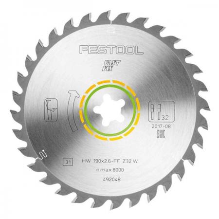 디바이스마트,수공구/전자공구/전동공구 > 작업공구 > 목공용공구 > 나무톱/톱날,FESTOOL,페스툴 492048 HW 190X2.6 FF W32 톱날 브레이드_유니버셜,하드 우드 및 소프트 우드 및 코팅 패널 또는 베니어 패널의 거스러미 없이 깔끔한 크로스 컷