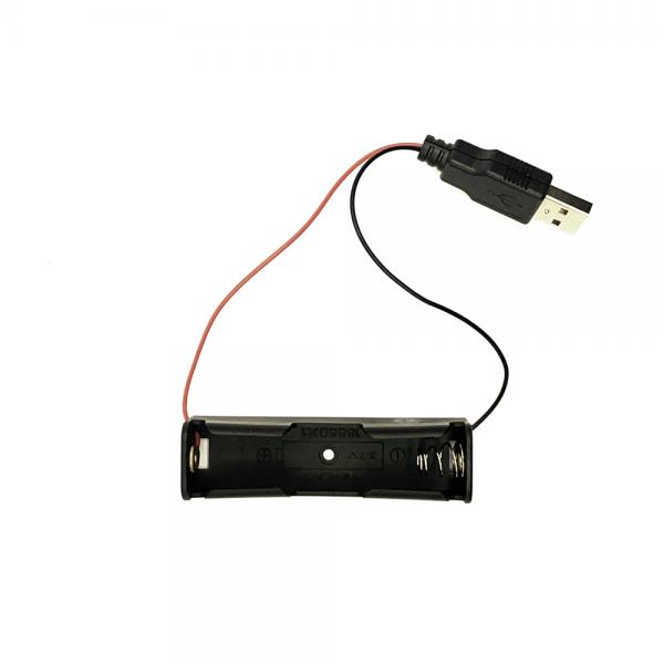 18650 배터리용 홀더 직렬 1구 USB-M 타입 [LIBH-UMNC-S1]