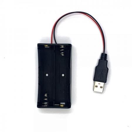 디바이스마트,전원/파워/배터리 > 배터리/배터리홀더 > 배터리홀더 Holder > 18650용 홀더,SZH,18650 배터리용 홀더 직렬 2구 USB-M 타입 [LIBH-UMNC-S2],18650 배터리용 홀더 / 홀더 종류 : 오픈형 / 색상 : 검정색 / 셀 개수 : 2구 / 셀 연결 방식 : 직렬 연결 / 전압 : 7.4V / 출력단자 : USB-M 타입