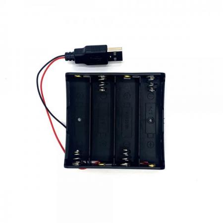 디바이스마트,전원/파워/배터리 > 배터리/배터리홀더 > 배터리홀더 Holder > 18650용 홀더,SZH,18650 배터리용 홀더 직렬 4구 USB-M 타입 [LIBH-UMNC-S4],18650 배터리용 홀더 / 홀더 종류 : 오픈형 / 색상 : 검정색 / 셀 개수 : 4구 / 셀 연결 방식 : 직렬 연결 / 전압 : 14.8V / 출력단자 : USB-M 타입