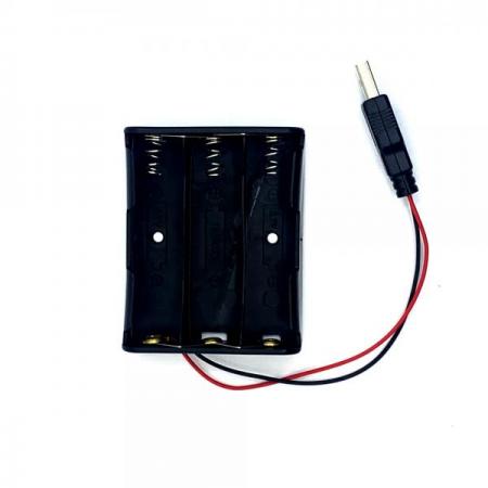 디바이스마트,전원/파워/배터리 > 배터리/배터리홀더 > 배터리홀더 Holder > 18650용 홀더,SZH,18650 배터리용 홀더 병렬 3구 USB-M 타입 [LIBH-UMNC-P3],18650 배터리용 홀더 / 홀더 종류 : 오픈형 / 색상 : 검정색 / 셀 개수 : 3구 / 셀 연결 방식 : 병렬 연결 / 전압 : 3.7V / 출력단자 : USB-M 타입