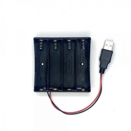 디바이스마트,전원/파워/배터리 > 배터리/배터리홀더 > 배터리홀더 Holder > 18650용 홀더,SZH,18650 배터리용 홀더 병렬 4구 USB-M 타입 [LIBH-UMNC-P4],18650 배터리용 홀더 / 홀더 종류 : 오픈형 / 색상 : 검정색 / 셀 개수 : 4구 / 셀 연결 방식 : 병렬 연결 / 전압 : 3.7V / 출력단자 : USB-M 타입
