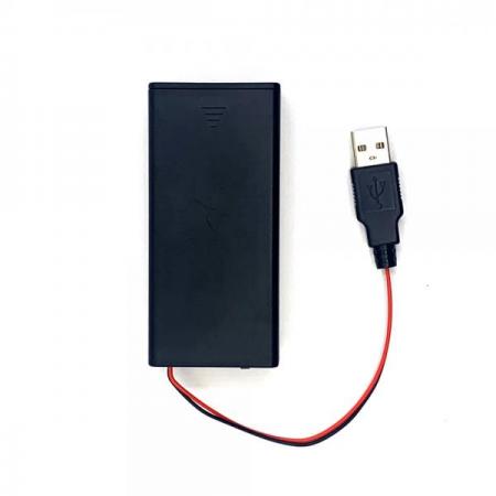 디바이스마트,전원/파워/배터리 > 배터리/배터리홀더 > 배터리홀더 Holder > 18650용 홀더,SZH,18650 배터리용 홀더 직렬 2구 USB-M 타입 [LIBH-UMCS-S2],18650 배터리용 홀더 / 홀더 종류 : 커버O 스위치O / 색상 : 검정색 / 셀 개수 : 2구 / 셀 연결 방식 : 직렬 연결 / 전압 : 7.4V / 출력단자 : USB-M 타입