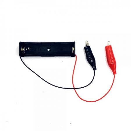 디바이스마트,전원/파워/배터리 > 배터리/배터리홀더 > 배터리홀더 Holder > 18650용 홀더,SZH,18650 배터리용 홀더 직렬 1구 악어클립 타입 [LIBH-ANC-S1],18650 배터리용 홀더 / 홀더 종류 : 오픈형 / 색상 : 검정색 / 셀 개수 : 1구 / 셀 연결 방식 : 직렬 연결 / 전압 : 3.7V / 출력단자 : 악어클립 타입