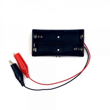 디바이스마트,전원/파워/배터리 > 배터리/배터리홀더 > 배터리홀더 Holder > 18650용 홀더,SZH,18650 배터리용 홀더 직렬 2구 악어클립 타입 [LIBH-ANC-S2],18650 배터리용 홀더 / 홀더 종류 : 오픈형 / 색상 : 검정색 / 셀 개수 : 2구 / 셀 연결 방식 : 직렬 연결 / 전압 : 7.4V / 출력단자 : 악어클립 타입