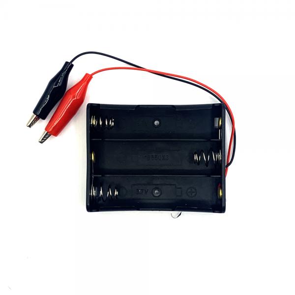 18650 배터리용 홀더 직렬 3구 악어클립 타입 [LIBH-ANC-S3]