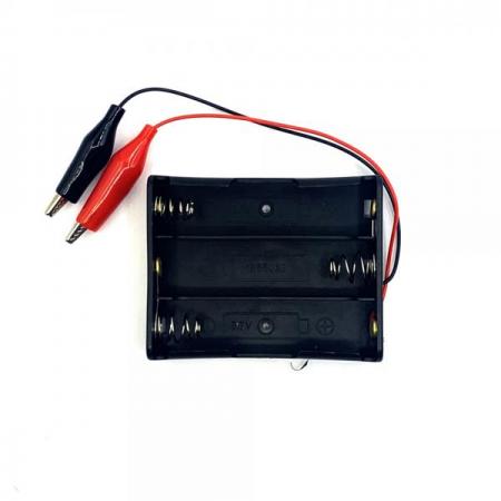 디바이스마트,전원/파워/배터리 > 배터리/배터리홀더 > 배터리홀더 Holder > 18650용 홀더,SZH,18650 배터리용 홀더 직렬 3구 악어클립 타입 [LIBH-ANC-S3],18650 배터리용 홀더 / 홀더 종류 : 오픈형 / 색상 : 검정색 / 셀 개수 : 3구 / 셀 연결 방식 : 직렬 연결 / 전압 : 11.1V / 출력단자 : 악어클립 타입