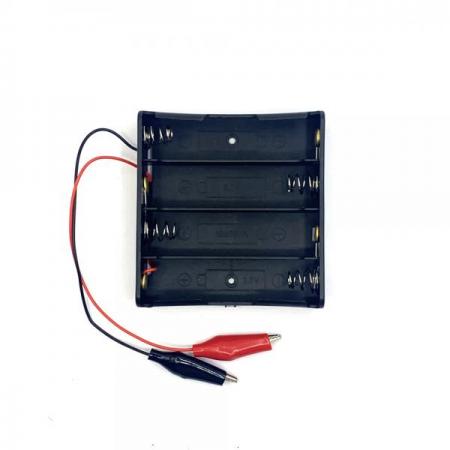 디바이스마트,전원/파워/배터리 > 배터리/배터리홀더 > 배터리홀더 Holder > 18650용 홀더,SZH,18650 배터리용 홀더 직렬 4구 악어클립 타입 [LIBH-ANC-S4],18650 배터리용 홀더 / 홀더 종류 : 오픈형 / 색상 : 검정색 / 셀 개수 : 4구 / 셀 연결 방식 : 직렬 연결 / 전압 : 14.8V / 출력단자 : 악어클립 타입