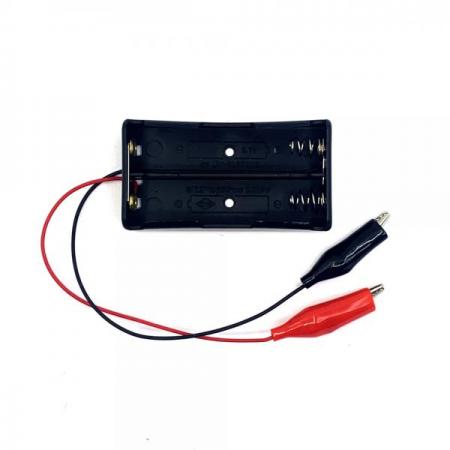 디바이스마트,전원/파워/배터리 > 배터리/배터리홀더 > 배터리홀더 Holder > 18650용 홀더,SZH,18650 배터리용 홀더 병렬 2구 악어클립 타입 [LIBH-ANC-P2],18650 배터리용 홀더 / 홀더 종류 : 오픈형 / 색상 : 검정색 / 셀 개수 : 2구 / 셀 연결 방식 : 병렬 연결 / 전압 : 3.7V / 출력단자 : 악어클립 타입