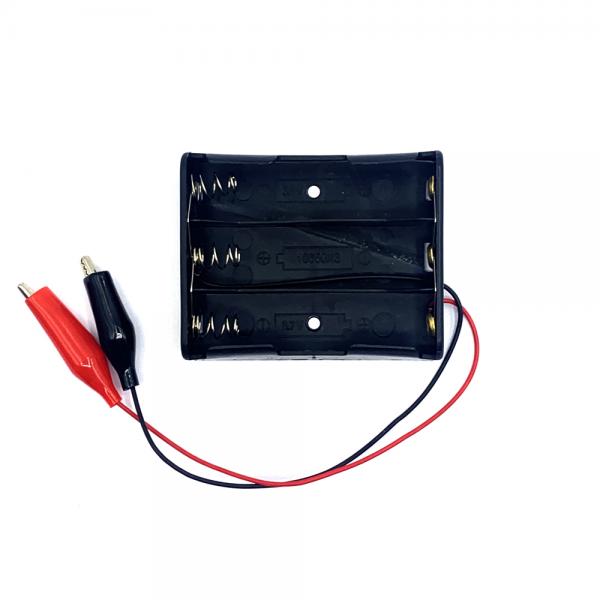 18650 배터리용 홀더 병렬 3구 악어클립 타입 [LIBH-ANC-P3]