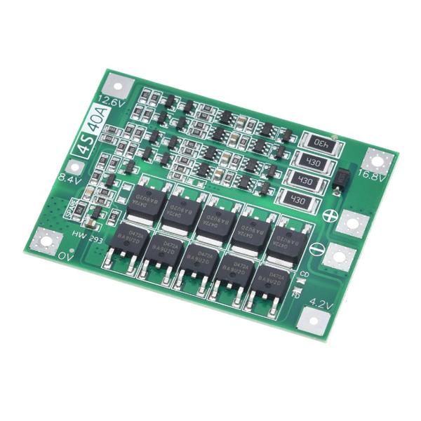 18650 BMS 타입 리튬이온 배터리 충전 및 배터리 보호 BMS 모듈 - 4개용 (PN-LBCP-18650-4S)