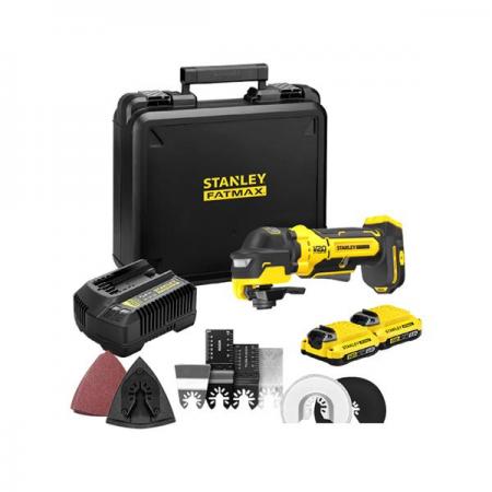 디바이스마트,수공구/전자공구/전동공구 > 전동/엔진공구 > 충전공구 > 충전원형톱/커터,스탠리,브러쉬리스 멀티커터  SBT510D2K 배터리2개 (20V/2.0Ah) 액세서리 7종 포함,전압 20V MAX / 트리거 락 스위치 / 무부하 회전수 0 - 19,000 opm / 진동각도 좌/우 1.6º / 무게 0.9Kg 본체만 / 사이즈 세로:110mm 가로:70mm 높이:255mm