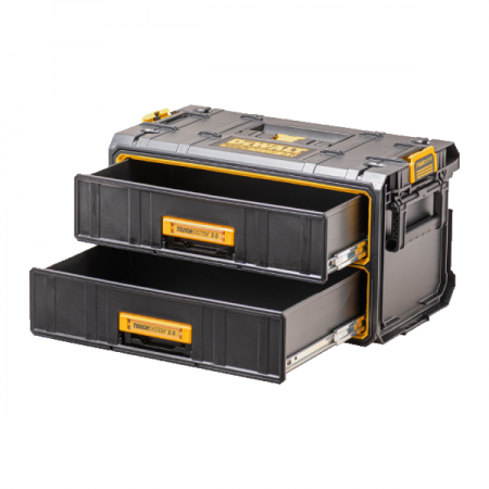 디바이스마트,공구함/작업대/엔클로저 > 공구함/부품함 > 이동공구함 > 디월트/스탠리 이동공구함,디월트,터프시스템 2.0 2단 서랍형 공구함 DWST83529-1,사이즈 55.4x33.0.30.5 cm (가로x세로x높이) / 중량 8.1Kg / 재질 폴리프로필렌 / 최대하중 20Kg