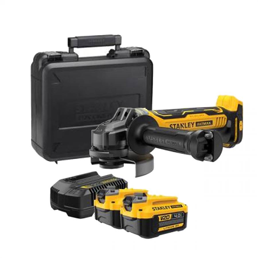 브러쉬리스 5인치 그라인더 SBG700M2K 배터리2개 (20V/4.0Ah)