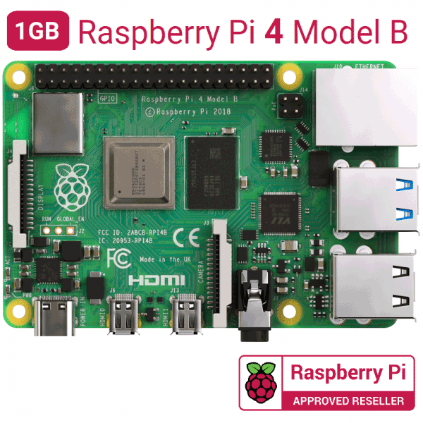 라즈베리파이4 B (Raspberry Pi 4 Model B) 1GB + 방열판
