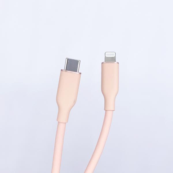 USB C타입 to Lightning 8핀 실리콘 케이블 핑크 1.8m [SZH-CLC07]