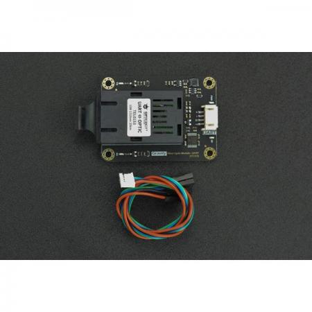 디바이스마트,오픈소스/코딩교육 > 아두이노 > 아두이노 통신모듈,DFROBOT,Gravity: UART Fiber Optic Transceiver Module [TEL0153],전자기 간섭을 방지하기 위한 완전한 전기 절연. 낙뢰 보호 기능이 있으며 강력한 전력으로 케이블 트렁킹을 공유할 수있음. 또한 사용자는 수동 광 분배기와 함께 사용하여 네트워킹을 실현가능